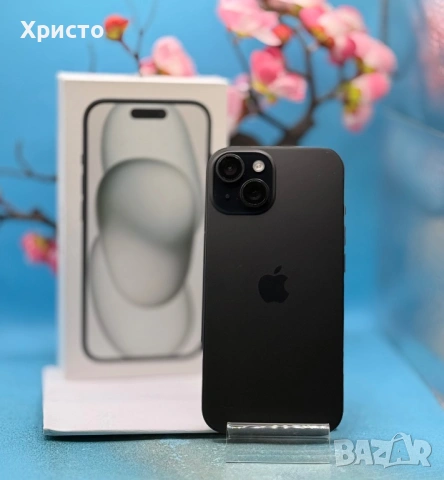 ГАРАНЦИОНЕН!!! Apple iPhone 15, 128GB, 5G, Black , снимка 5 - Apple iPhone - 53618807