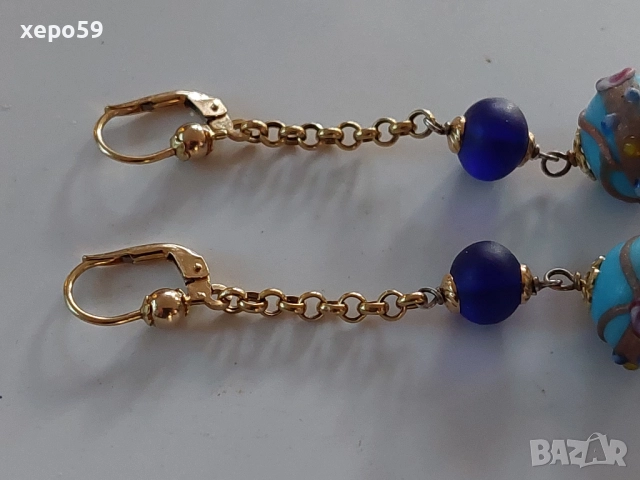 Прекрасни дизайнерски Френски златни обеци/Злато проба 750/, 1 900 лв, снимка 8 - Обеци - 52278823