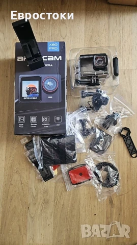 Екшън камера Apexcam X80 Pro 4K60FPS 48MP Ultra HD WiFi, с двоен сензорен екран, EIS 20MP 40M , снимка 9 - Камери - 50746262