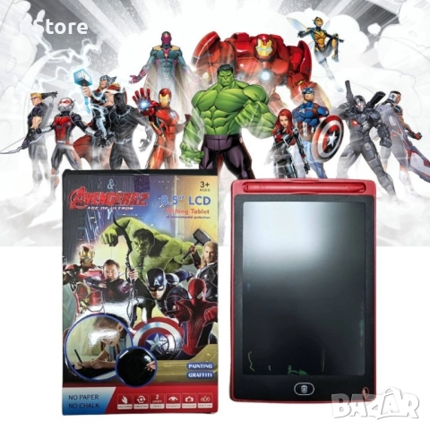 Детски LCD таблет за рисуване/писане, 8.5'', 14.5x22.7 cm, Frozen/ Avengers, снимка 5 - Рисуване и оцветяване - 52517195