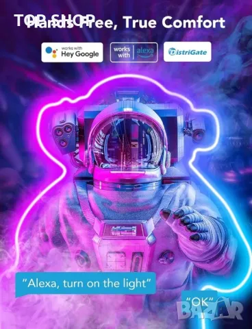 Govee RGBIC LED неонова лента, снимка 4 - Лед осветление - 48747619