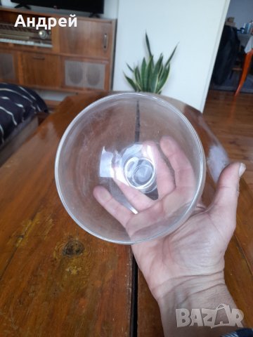 Стара стъклена купа #6, снимка 4 - Антикварни и старинни предмети - 39686877