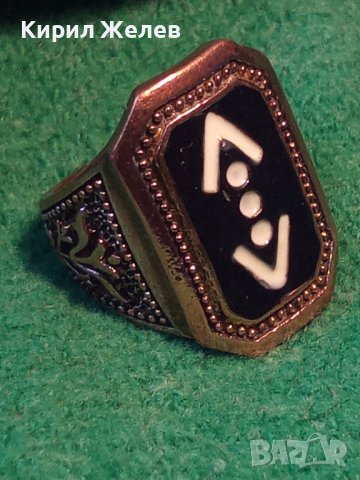 РЯДЪК ЕМАЙЛИРАН МЕДЕН ОРНАМЕНТИРАН ПРЪСТЕН 22308, снимка 8 - Пръстени - 32982946