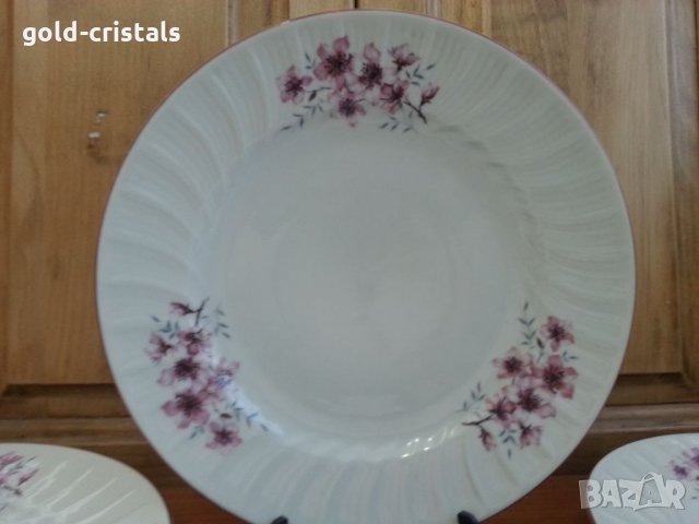 Стар български порцелан чинии плитки, снимка 4 - Антикварни и старинни предмети - 34338337