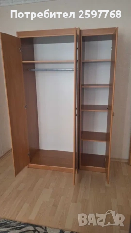 Гардероби двукрилен и еднокрилен, снимка 2 - Гардероби - 53301562