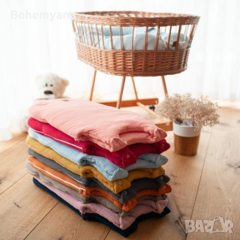 Hi Little One чувалче от муселин 3,5 тог 0-6 м – горчица, снимка 2 - Спални чували за бебета и деца - 44763936