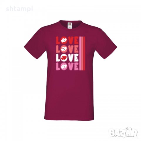 Мъжка тениска Свети Валентин LOVE LOVE LOVE 3, снимка 5 - Тениски - 35715676