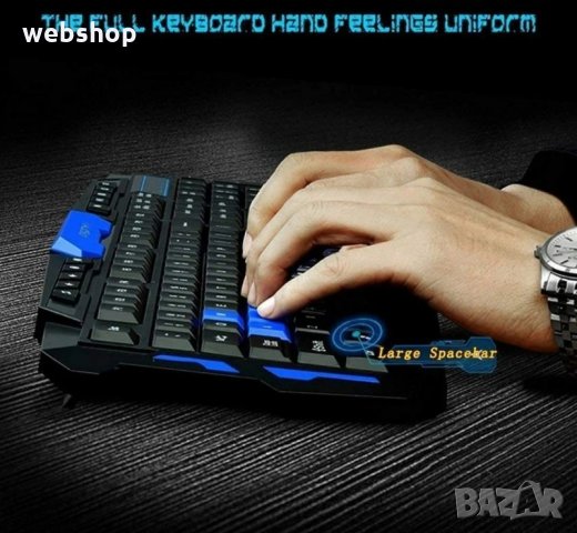 Комплект Геймърска мултимедийна клавиатура + wireless мишка, снимка 4 - Клавиатури и мишки - 34712679