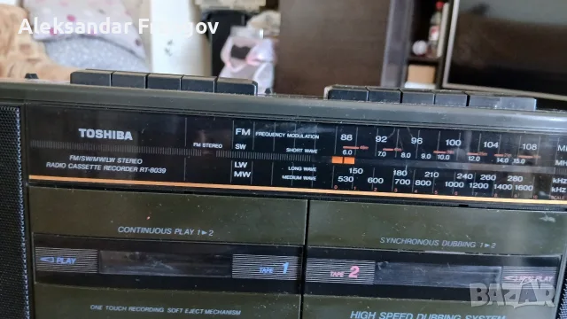TOSHIBA STEREO RT - 8039, снимка 10 - Радиокасетофони, транзистори - 56056920