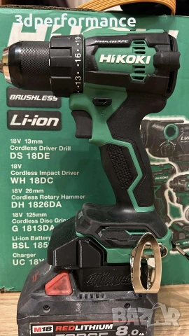 Адаптер, преходник батерия Milwaukee M18 - инструменти HiKOKI 18V