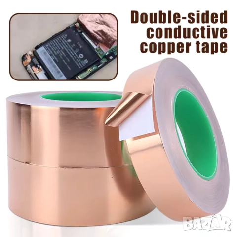Медна фолиева лента с двустранно проводимо лепило EMI