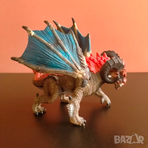 Колекционерска фигурка Schleich Dragon Battering Ram Дракон таран 70511 2014г, снимка 2 - Колекции - 44820356