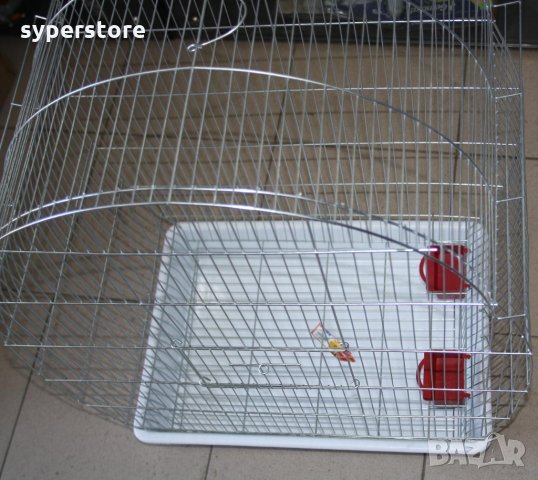 Клетка за големи Папагали, Птици, Супер голяма XXXL2 с объл покрив тънка тел малки отвори 1см - Жако, снимка 4 - За птици - 34543754