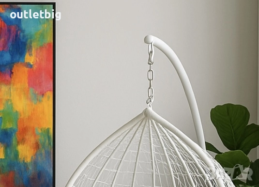 Градинска висяща люлка тип гнездо,яйце–Промоция!, снимка 5 - Градински мебели, декорация  - 52302531