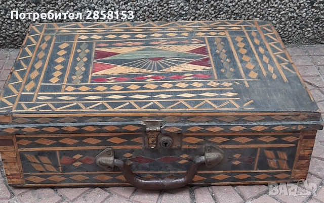 Стар ръчно правени войнишки куфар, снимка 3 - Антикварни и старинни предмети - 51490505