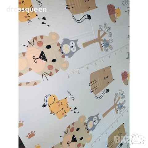 4135 Сгъваемо детско килимче за игра, топлоизолиращо 160x180x1cm, снимка 12 - Други - 44615442