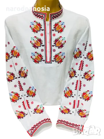 МЪЖКА РИЗА С БРОДИРАНА ШЕВИЦА - Модел 6, снимка 3 - Други - 45935349