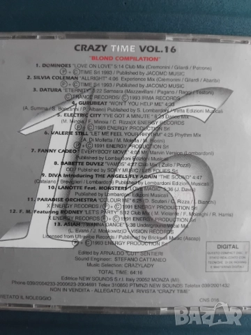 Crazy Time Vol. 16 "Blond Compilation" - оригинален dance, Euro House, Italodance диск, снимка 2 - CD дискове - 52597786