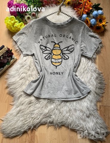 Тениска с пчели, снимка 1 - Тениски - 40843933