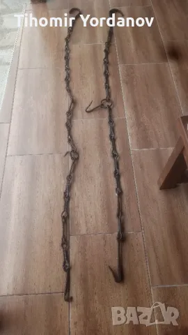 Верига за огнище -2 броя., снимка 8 - Антикварни и старинни предмети - 50276484