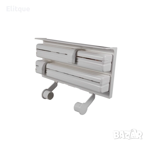 Поставка за кухненска хартия и фолио Triple paper, Цвят: Бяло, снимка 4 - Декорация за дома - 52865224