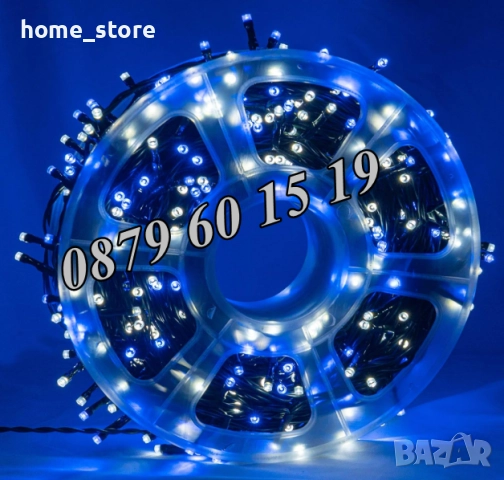 Коледни лампички 20 метра на макара, бяла светлина, водоустойчиви, снимка 5 - Декорация за дома - 52327464