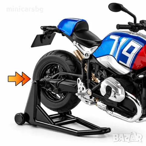 Метален мотор BMW R nineT 1:9 , снимка 2 - Колекции - 56404749