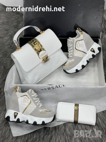 Дамска чанта портфейл и кецове Versace код 134, снимка 1 - Дамски ежедневни обувки - 34543201