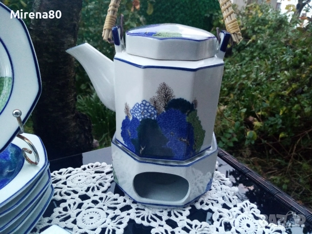 Винтидж сервиз в азиатски стил - 22 части !, снимка 7 - Сервизи - 52515008