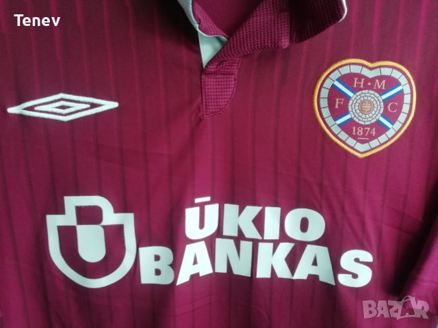 Hearts FC Heart Of Midlothian Umbro Хартс оригинална футболна тениска фланелка Хартс , снимка 3 - Тениски - 41491628