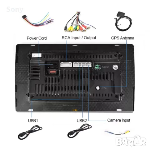 Мултимедия 10.1 '' android 13 2GB 64GB , снимка 11 - Аудиосистеми - 50235781