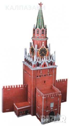 3D Пъзел Cubic Fun от 33 части - Spasskaya Tower, снимка 2 - Игри и пъзели - 35912010