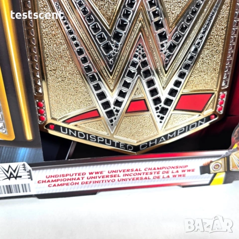 Чисто нов Шампионски пояс колан WWE Undisputed Championship - световната неоспорима титла в кеча , снимка 8 - Фигурки - 53425310