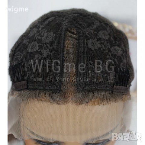 Дълга права кестенява лейс фронт перука Бенет, снимка 8 - Аксесоари за коса - 26096569