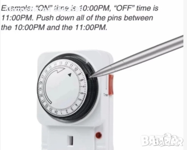 24-часов Програмируем Английски Таймер Механичен за Контакт  6 лв, снимка 2 - Други - 52428797