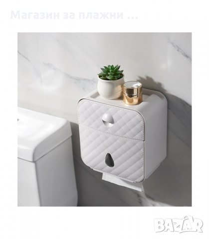 МОДЕРНА ПОСТАВКА ЗА ТОАЛЕТНА ХАРТИЯ С РАФТ И ЧЕКМЕДЖЕ - код 27500, снимка 8 - Други - 34160657