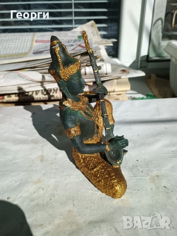 Бронзова статуетка-421, снимка 3 - Антикварни и старинни предмети - 52220836