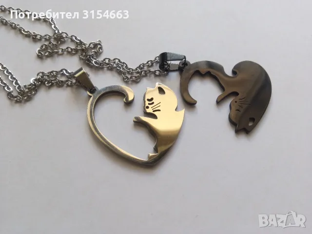Комплект колиета с котки , снимка 2 - Бижутерийни комплекти - 48758000