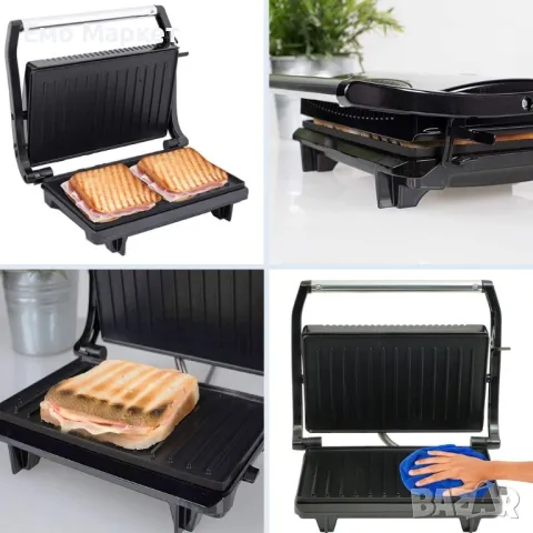 Бързонагряващ контактен грил тост 700W, снимка 3 - Тостери - 49047157