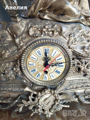 Античен настолен часовник , снимка 3 - Антикварни и старинни предмети - 51675076