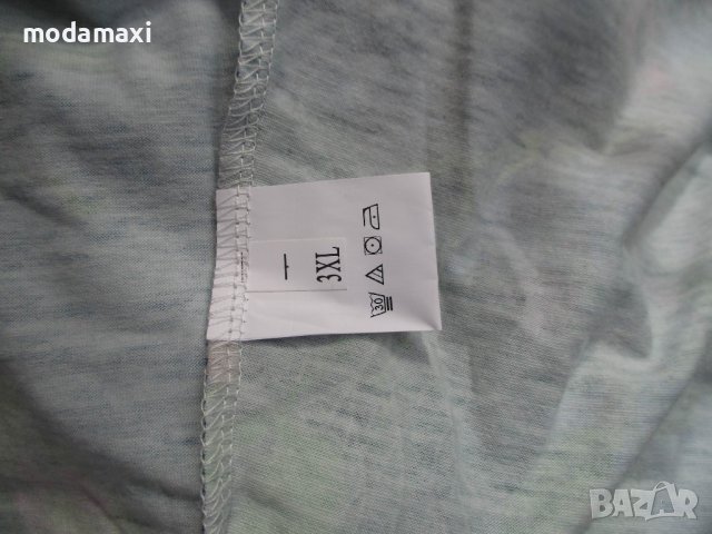 3XL Нова миди рокля в океанско синьо, снимка 11 - Рокли - 41870768