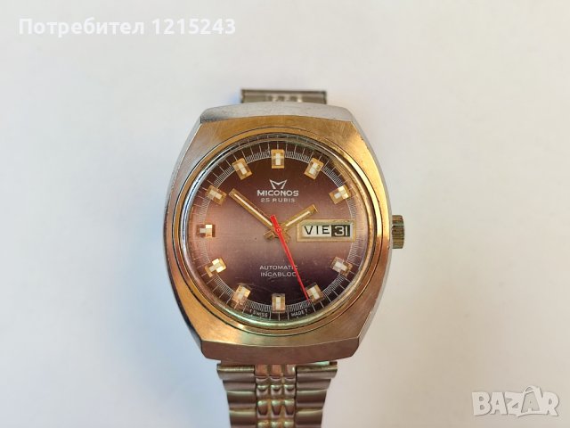 Miconos vintage часовник, снимка 3 - Мъжки - 39234241