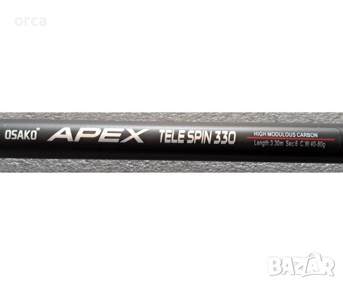 Телескоп с водачи - въдица Osako APEX TELE SPIN 40-80, снимка 3 - Въдици - 39673420