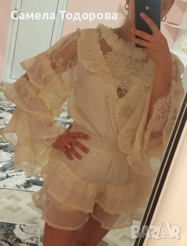 ТОП -риза с пола-панталон , снимка 2 - Комплекти - 53620717