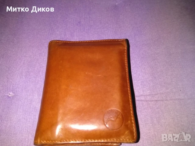 Лебед марков портфейл  естествена кожа 118х94мм 