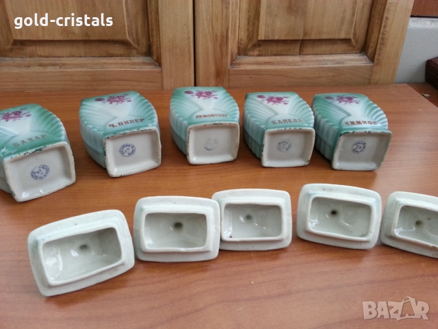 Стар български порцелан бурканчета, снимка 4 - Антикварни и старинни предмети - 36084404