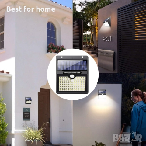 Соларни лампи за външна употреба със сензор за движение, снимка 3 - Соларни лампи - 52403482
