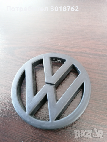 Емблема VW черен мат, снимка 1 - Части - 36236475