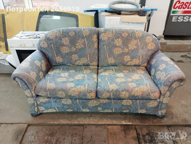 Двойно канапе , снимка 3 - Дивани и мека мебел - 53331605