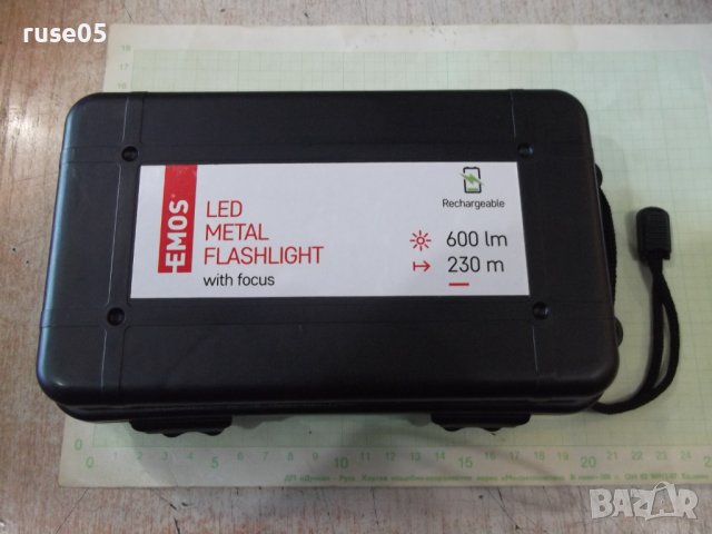 Фенер "EMOS IP44 LED 600 LM "акумулаторен метален нов, снимка 14 - Прожектори - 39223837